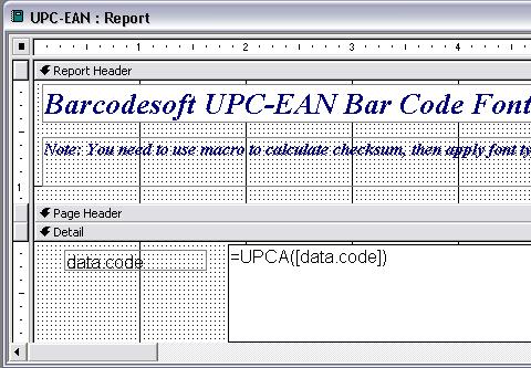 UPCA ean13 macro code-barres