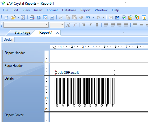 code39 crystal report web service