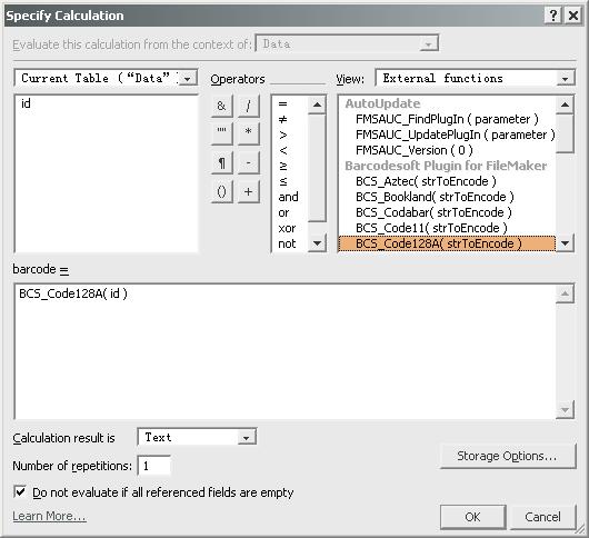 barcode filemaker function