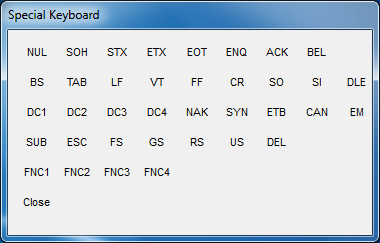 Barcodesoft Encoder Keyboard Dialog