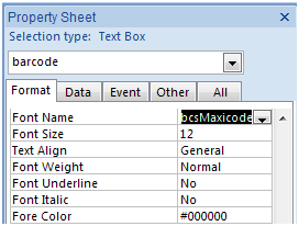 maxicode access database