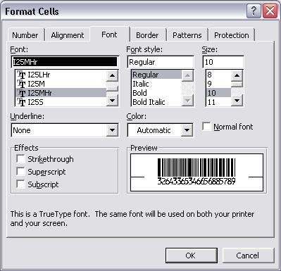 interleaved police 2of5 code-barres