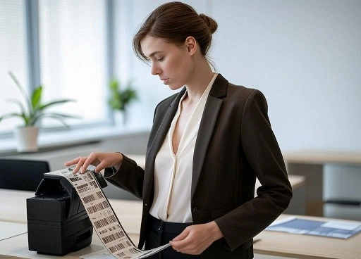 Interface du logiciel BarTag Express pour l'impression de codes-barres