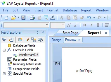interleaved-2-of-5 barcode crystal reports UFL